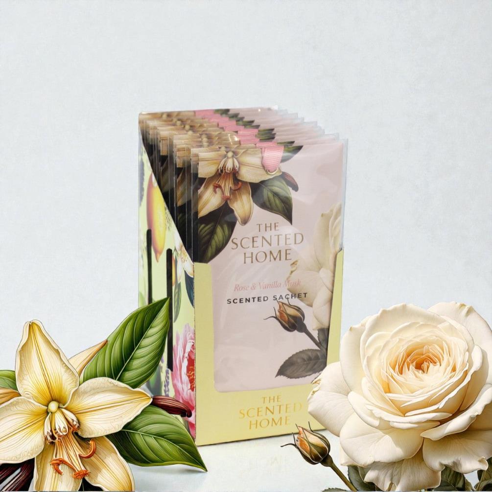 Ashleigh & Burwood Rose & Vanilla Musk Slim Scent Sachet Extra Image 1